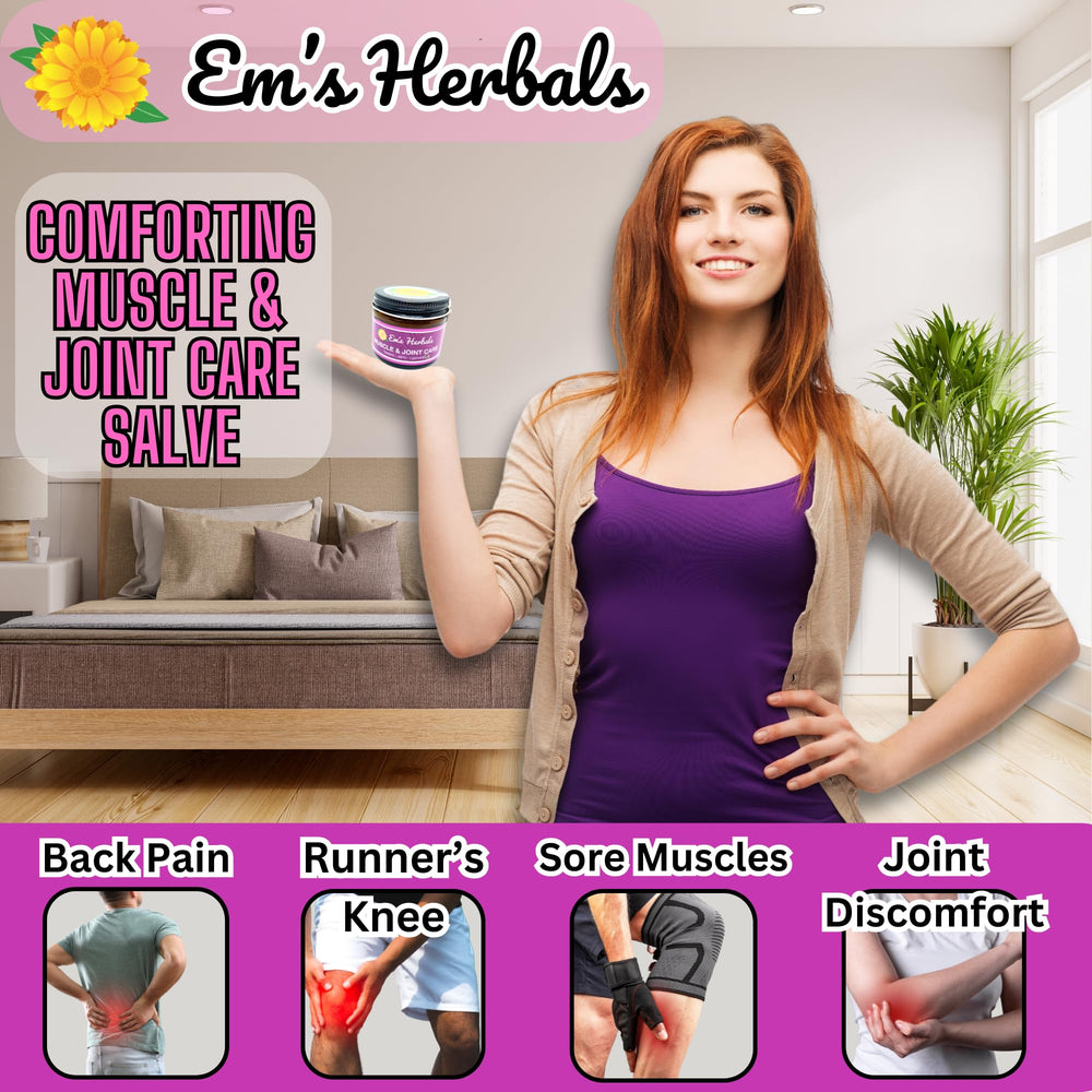 Em's Herbals Arnica Salve uses organic arnica oil for quality