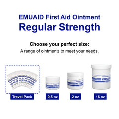 Emuaid 30-day supply packaging keeps care consistent.