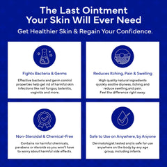 EMUAID ointment jar label with simple usage directions