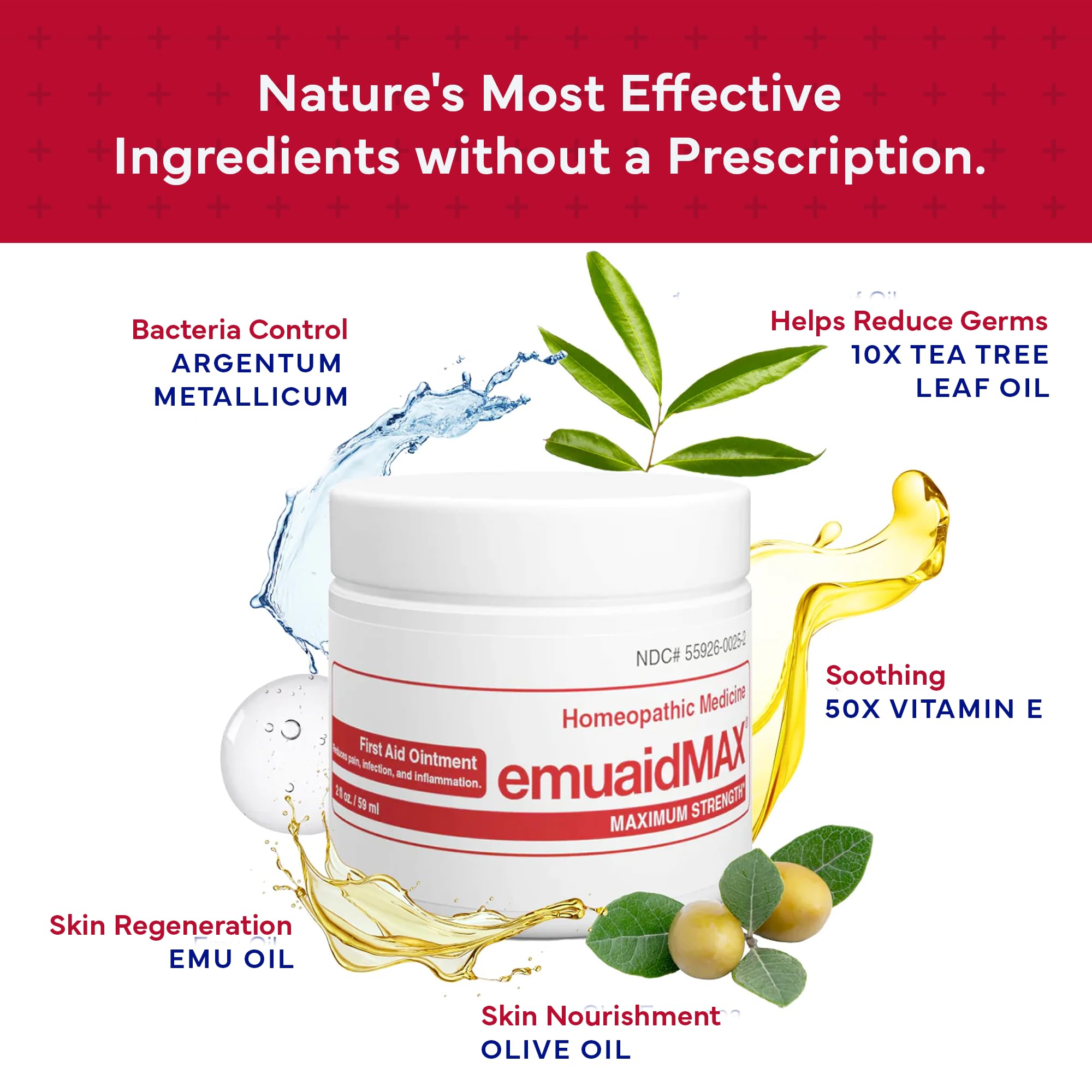 hand applying emuaidMAX to irritated skin for soothing relief