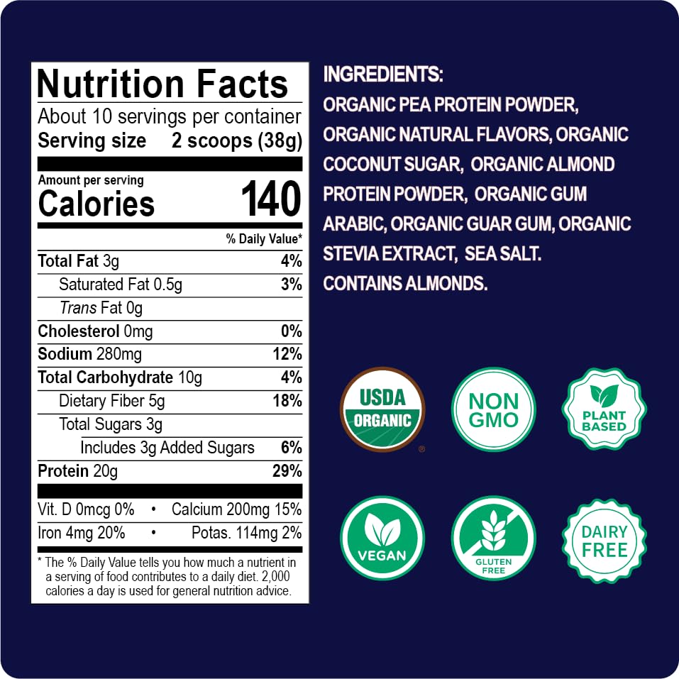 Enchant scoop demonstrates easy measurement for daily vegan protein