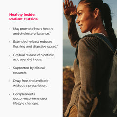 Endur-Acin tablet in hand demonstrates easy daily use for heart-health routines.