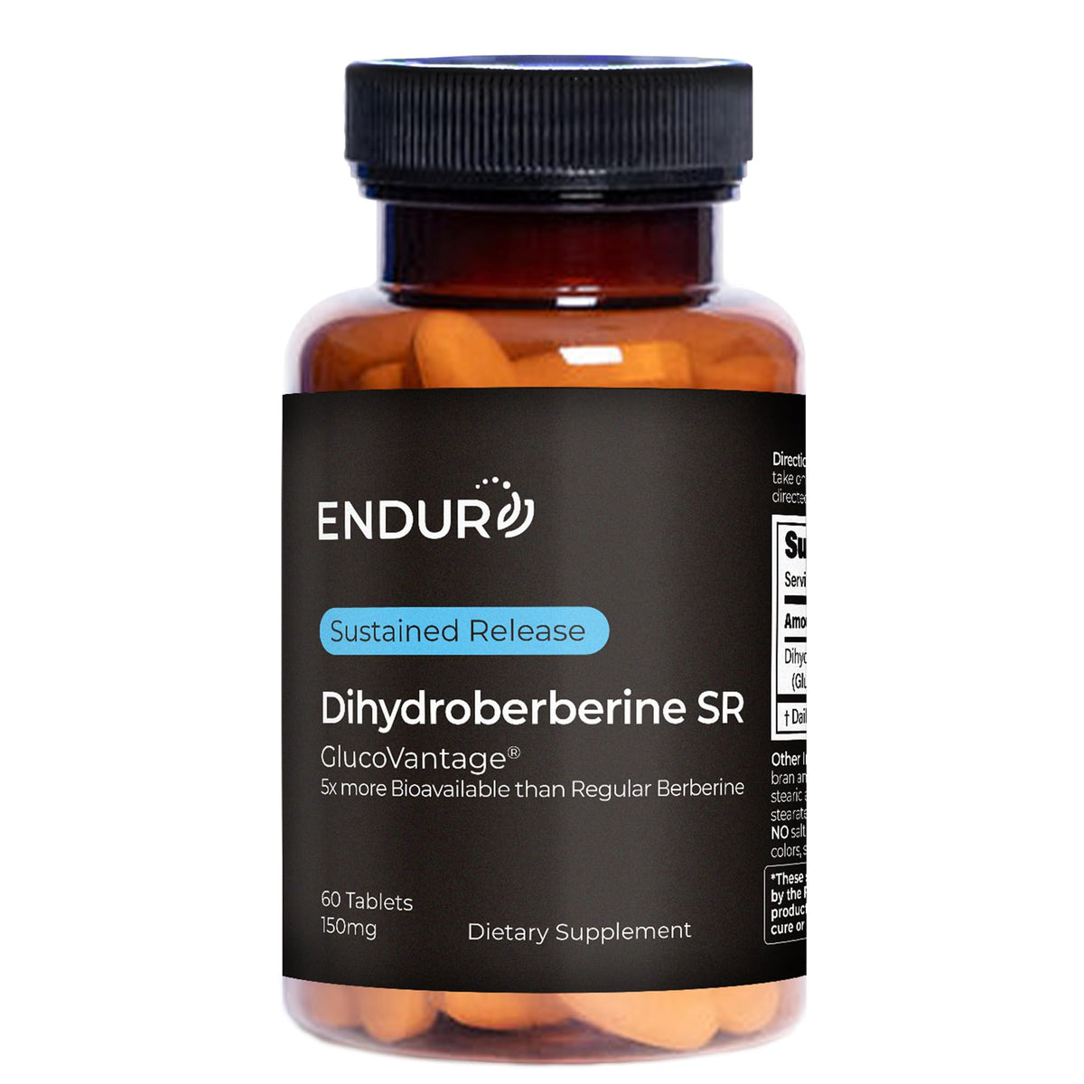 Endurance Products ENDUR Dihydroberberine bottle highlights sustained-release support.