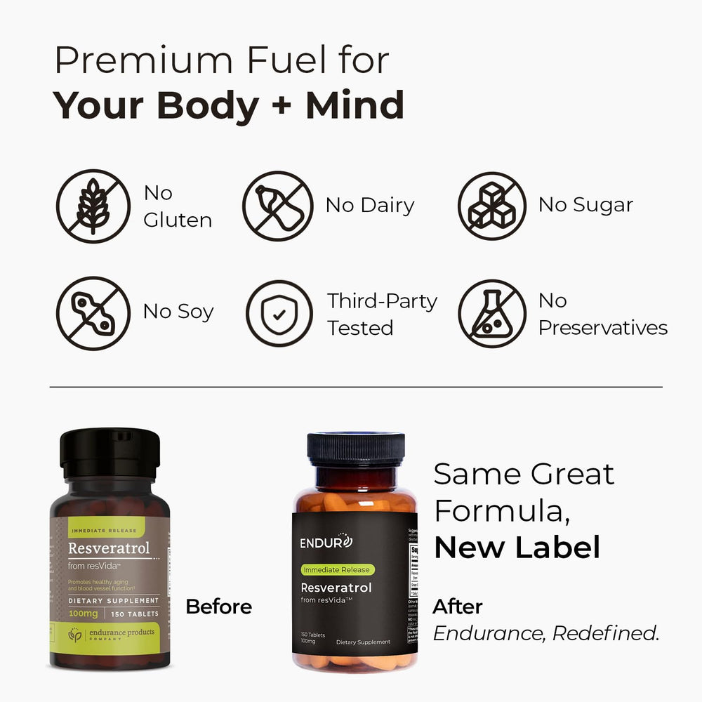 Endur Resveratrol chewable form for convenient daily intake