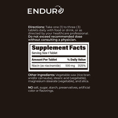 Endur-Amide supplement scene on a clean kitchen counter.