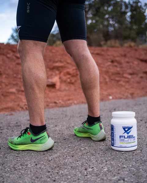 EndurElite endurance fuel scoop showing 25 g carbohydrate serving