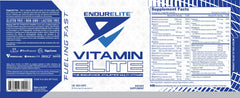 Close-up of EndurElite Vitamin Elite capsules showing compact design.