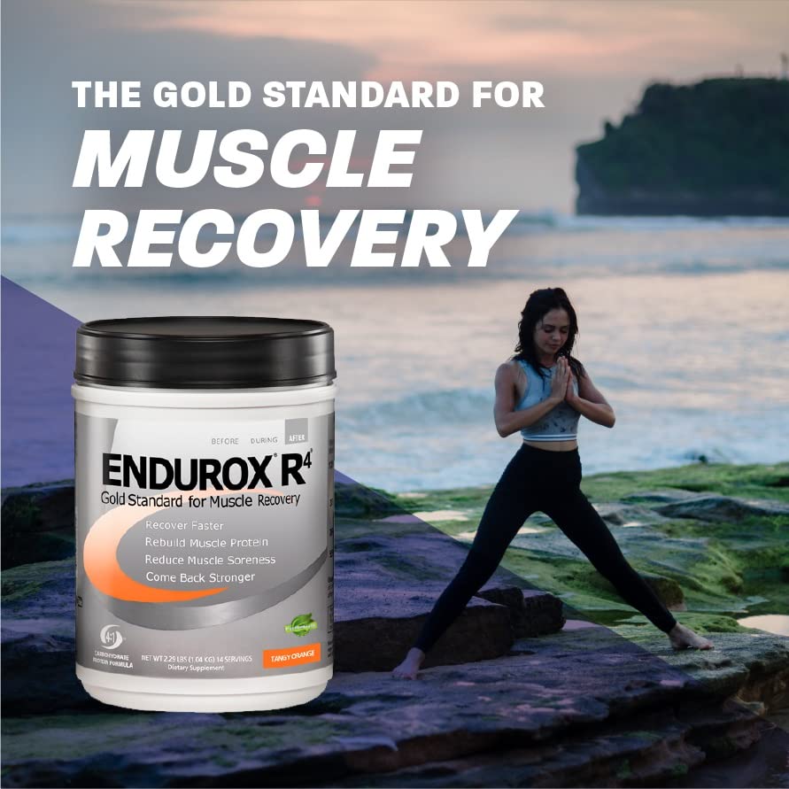 Endurox R4 flavor variety display with multiple flavor options