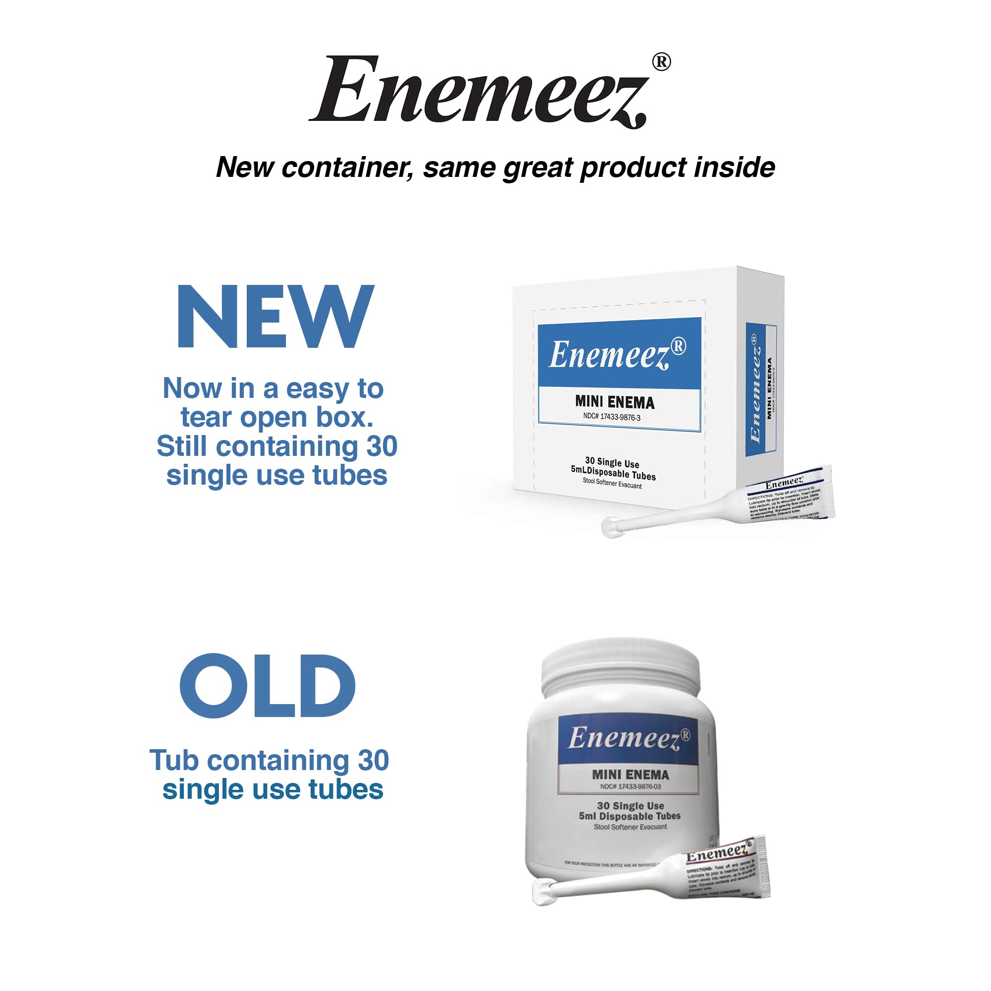 Enemeez Mini Enema supports a bowel care routine at home.