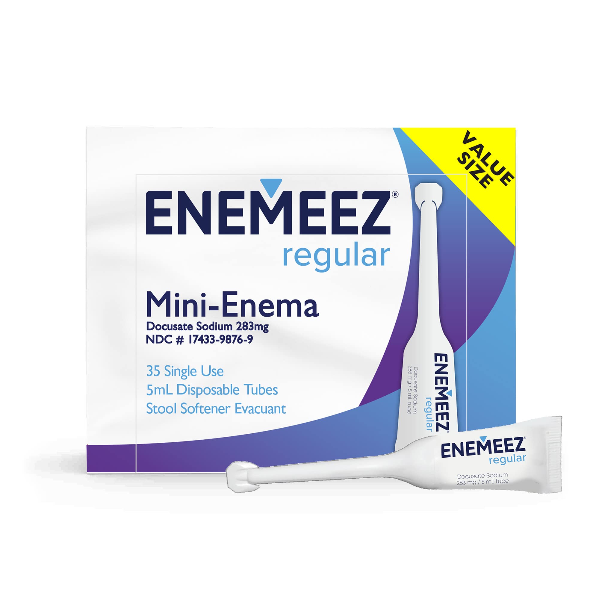 Enemeez Plus mini enema bottle for discreet at-home use and quick relief