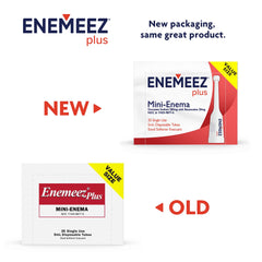 Enemeez Plus flexible-tip mini enema in preparation for comfortable insertion.