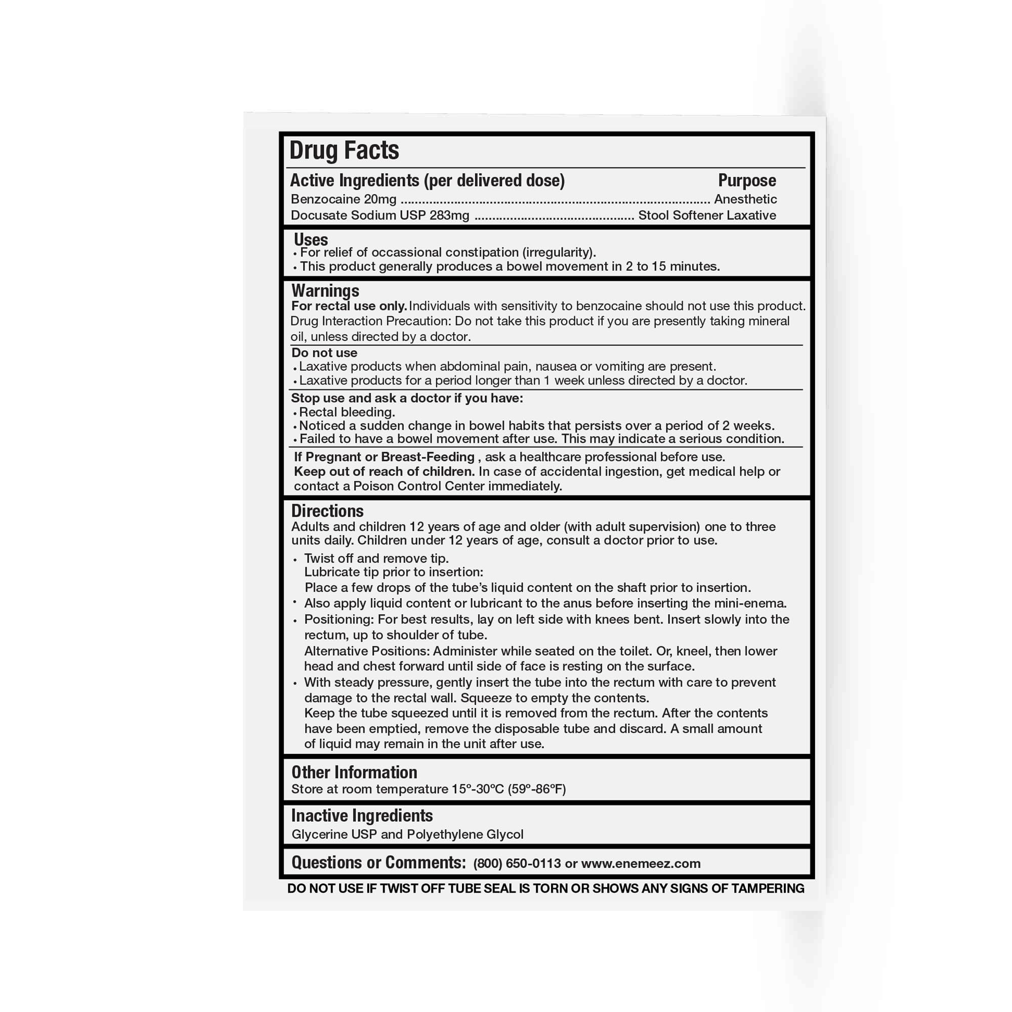 Enemeez Plus package contents laid out for easy at-home use.