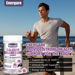 Energare vitamin D3 enriched gummies bottle with bright label