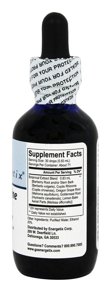 Pouring Energetix Core Berberine Blend demonstrates easy daily dosing.