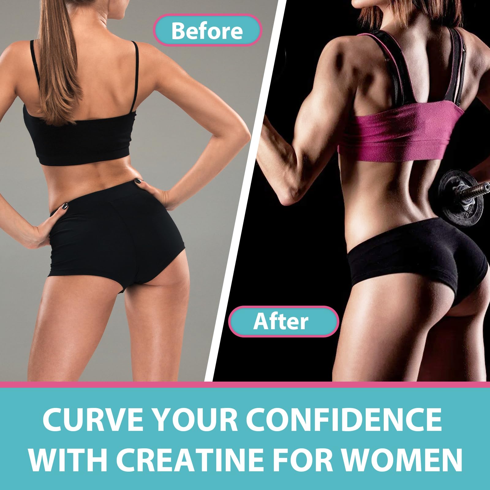 Energixir Creatine Gummies packaging emphasizing GMP-certified, non-GMO ingredients.