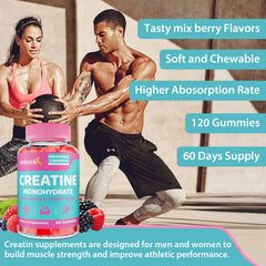 Serving size display of Energixir Creatine Gummies with 5 g per serving.