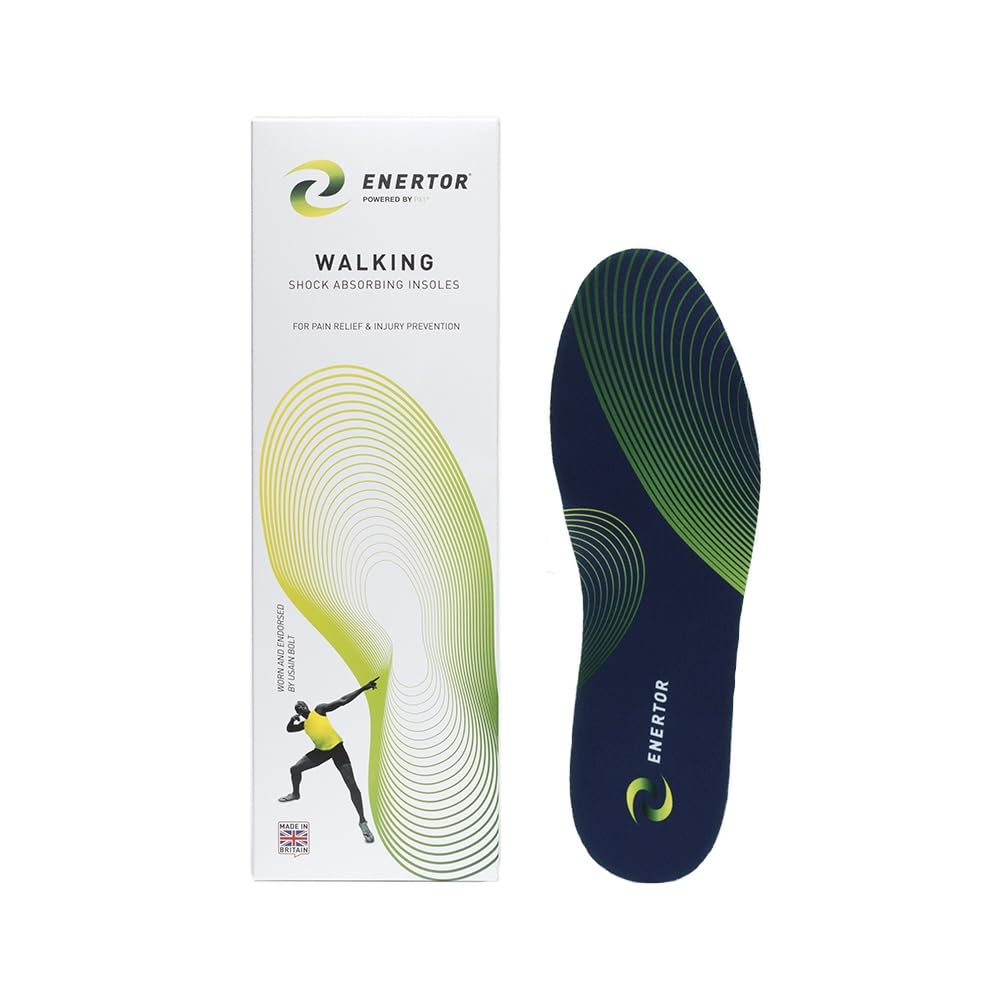 Enertor PX1 walking insole with thin soft profile for daily comfort