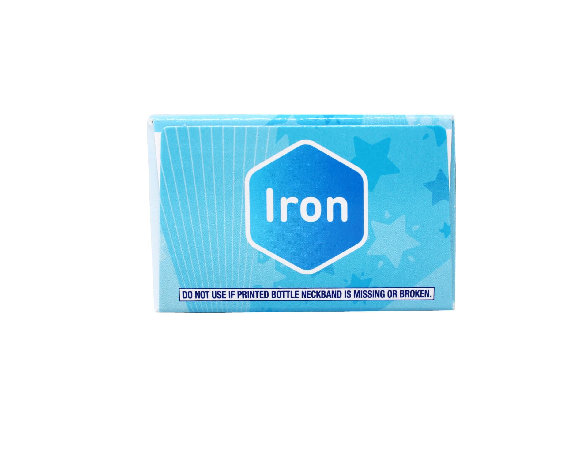 Pourable iron supplement being mixed into breast milk or formula