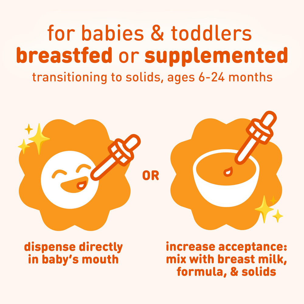 Baby cereal or mixed food with Poly-Vi-Sol for easy nutrition