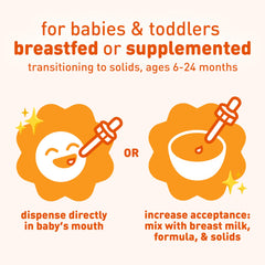 Baby cereal or mixed food with Poly-Vi-Sol for easy nutrition