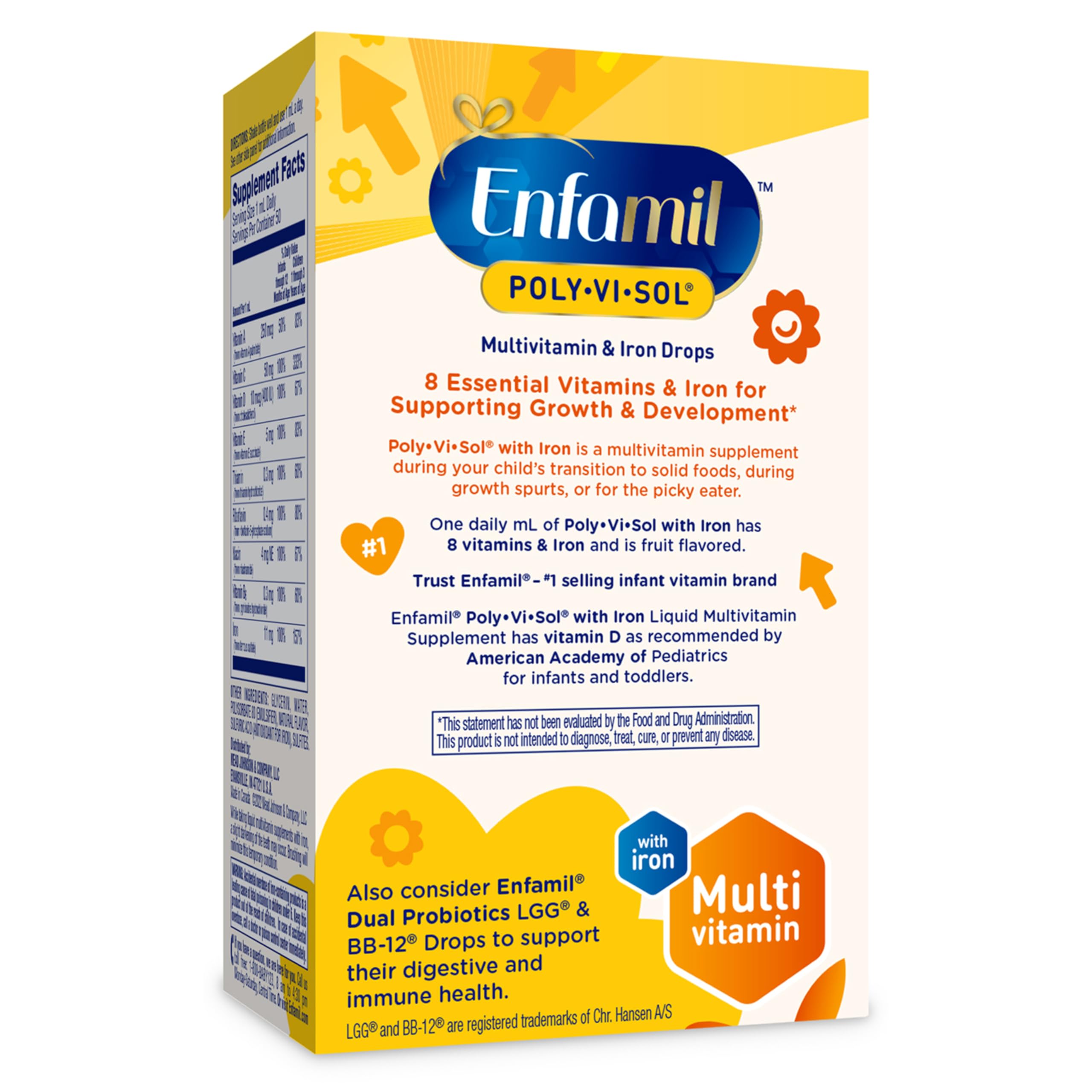 Gluten-free Poly-Vi-Sol with no artificial colors or flavors