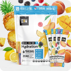 Engineered Nutrition electrolyte lemonade packets for workouts and hydration