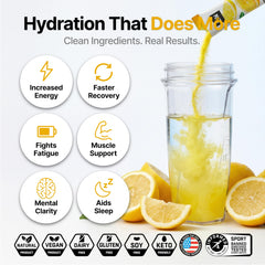 Engineered Nutrition sugar-free electrolyte packets front view in packaging for on-the-go hydration