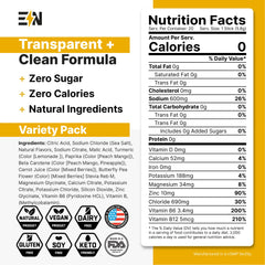 Engineered Nutrition variety pack image shows multiple flavors for flexible hydration
