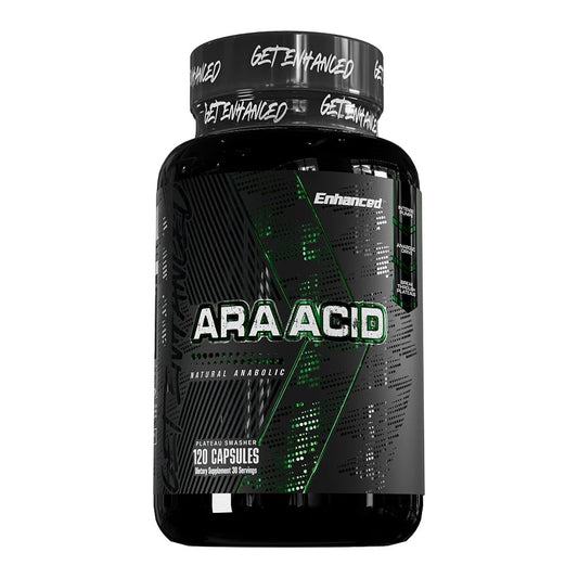 Enhanced ARA capsules bottle ready for training-focused days.
