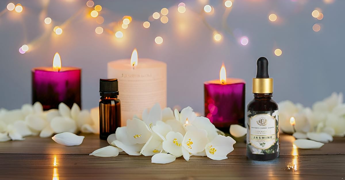 Enhanced Essentials Absolute Jasmine bottle distillation in still night air preserves floral purity.