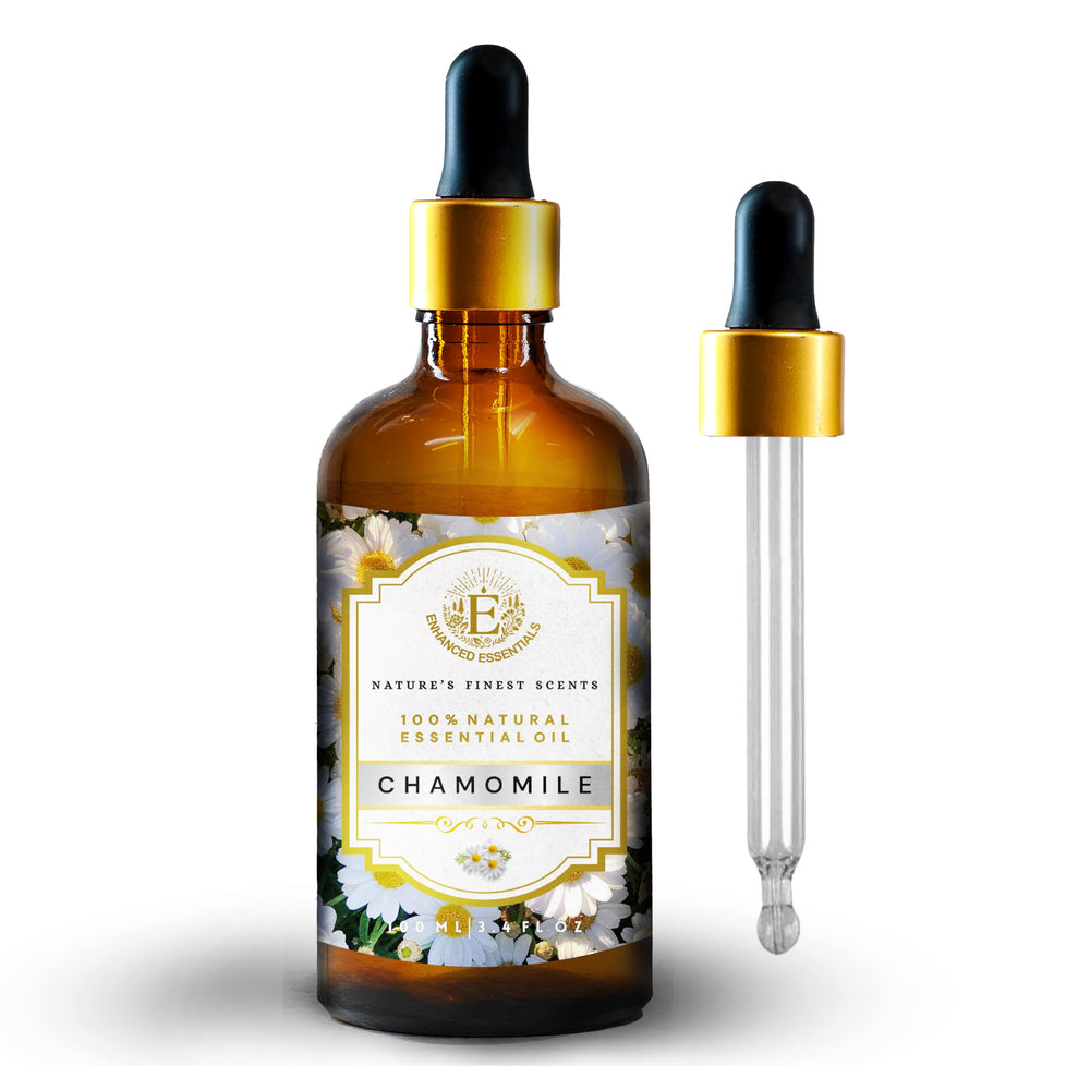 Enhanced Essentials Chamomile laundry fragrance infusing linens with a calming scent.