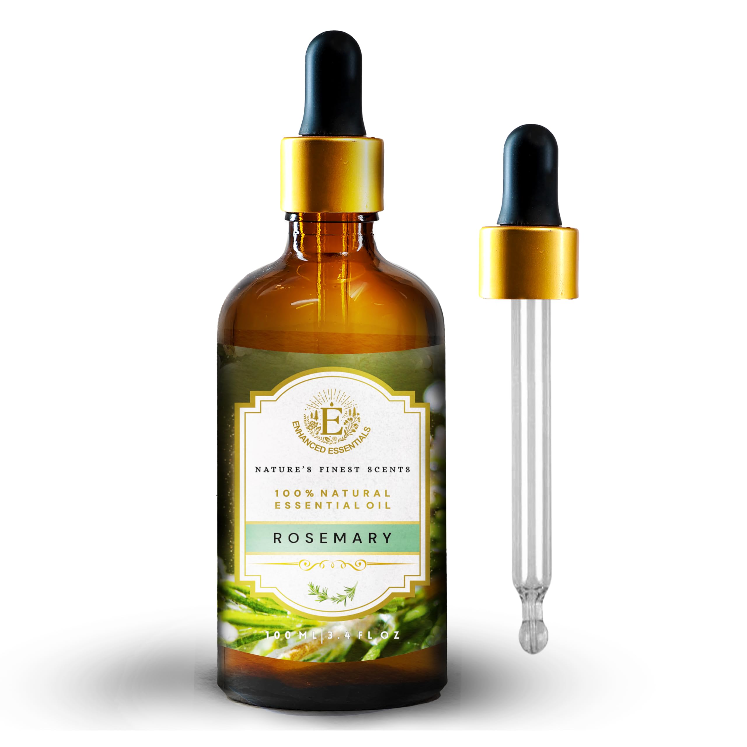 Gift-ready packaging: Enhanced Essentials rosemary oil in an elegant gift box.