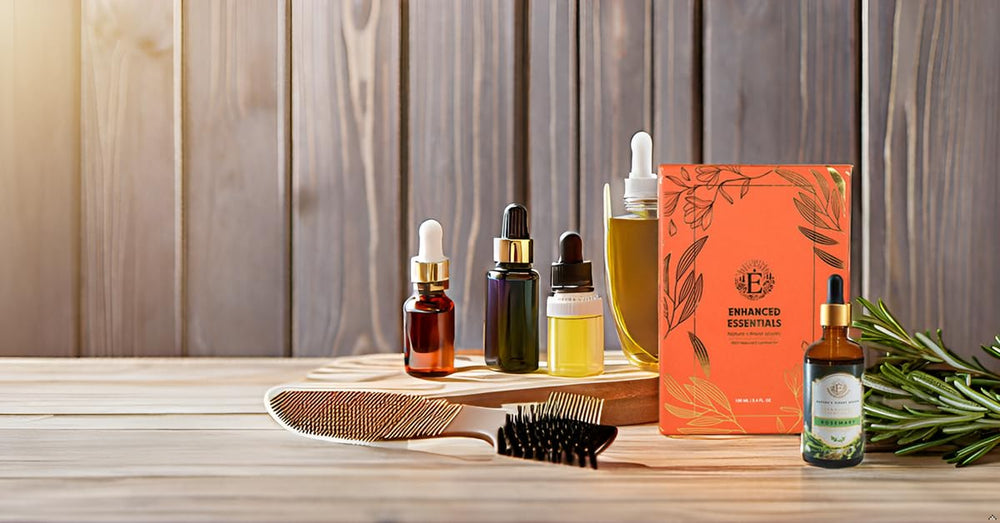 Skin care blend: rosemary essential oil diluted in carrier oil for refreshed skin.