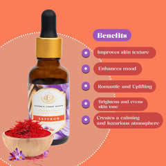 Enhanced Essentials Saffron Essential Oil on skin, providing moisturized and radiant feel.