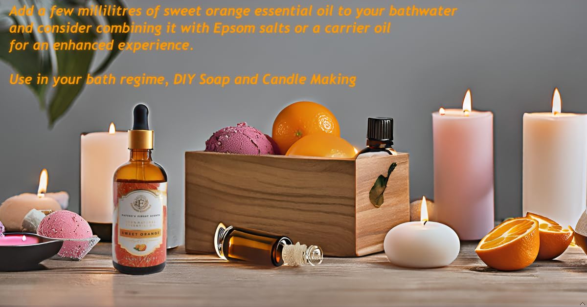 Luxurious packaging box for Enhanced Essentials Sweet Orange Oil