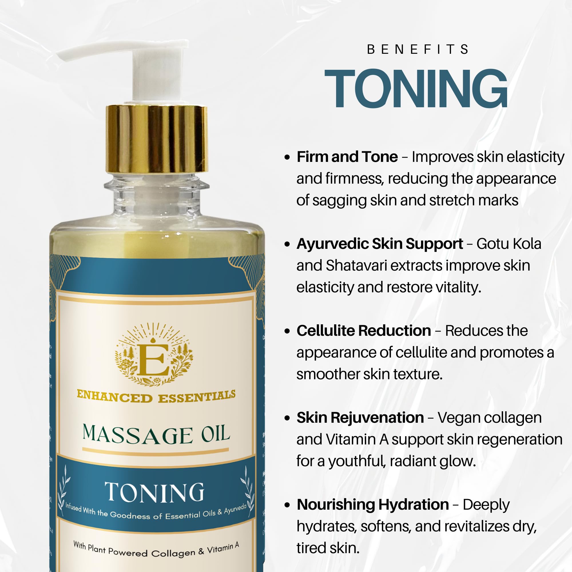 Enhanced Essentials Toning Oil cellulite texture improvement potential