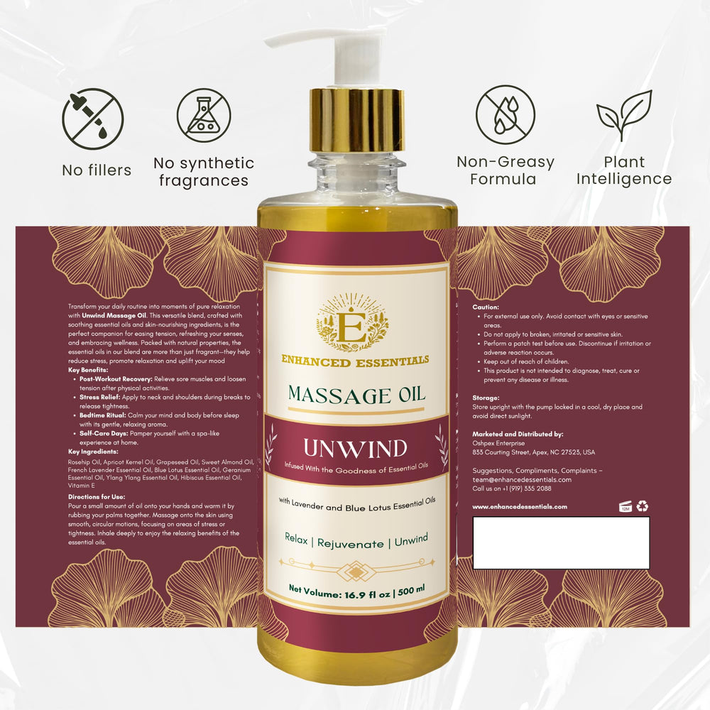 Enhanced Essentials Unwind soft-skin glow after application