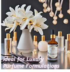 Vanilla essential oil used in bath and massage blends