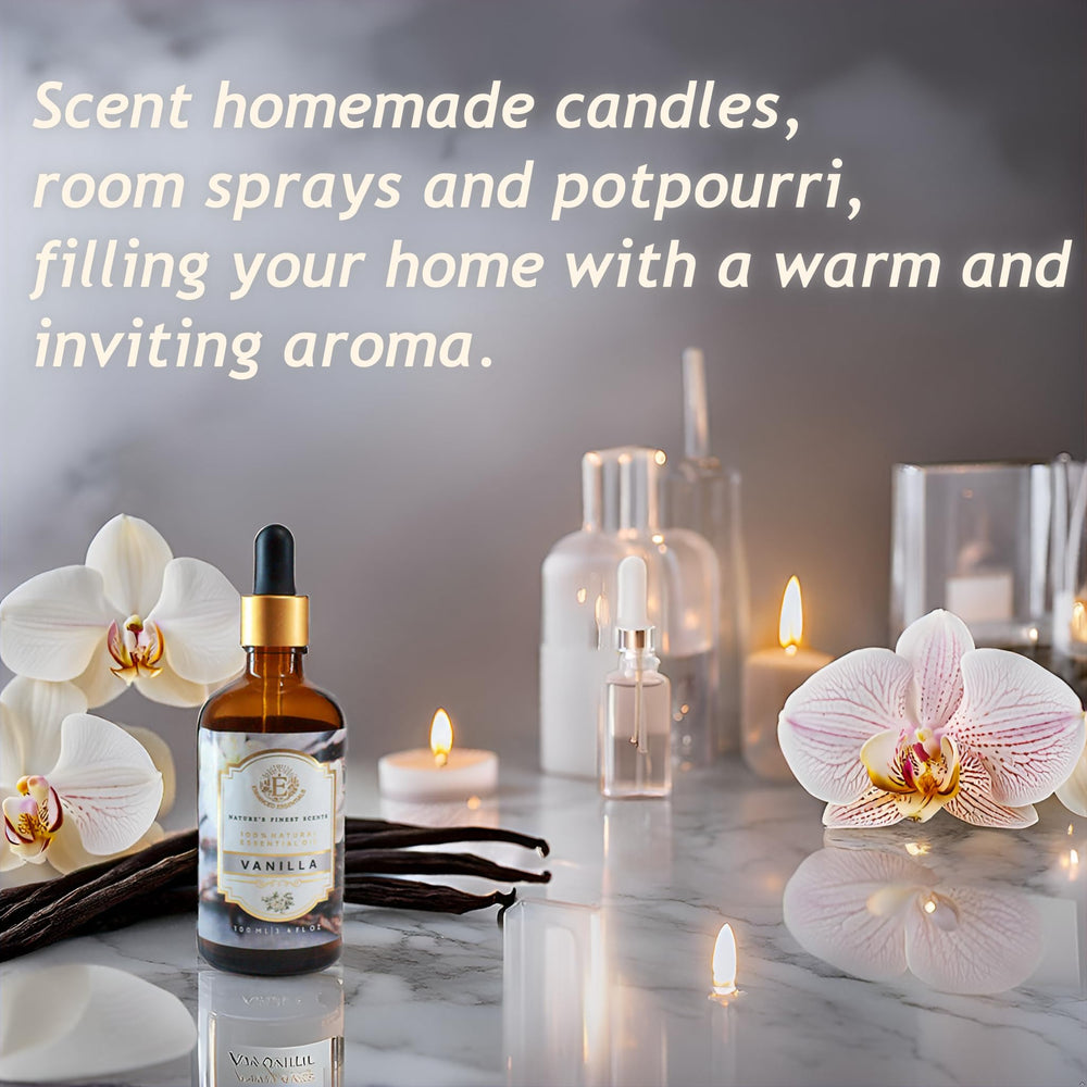 Vanilla oil blended with carrier oil for skincare rituals