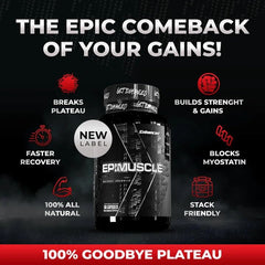  Athlete training with Epimuscle promoting improved endurance during sessions.