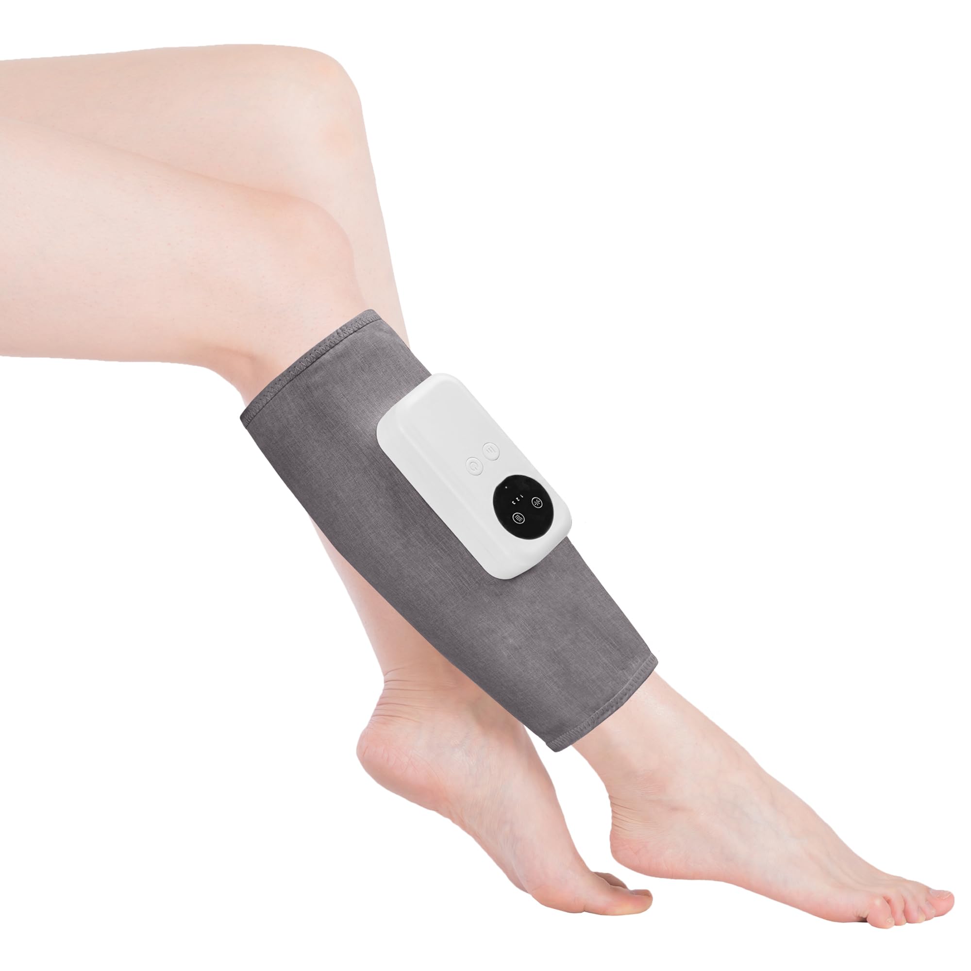 Eniosvar air compression leg massager cordlessly in use for flexible relief