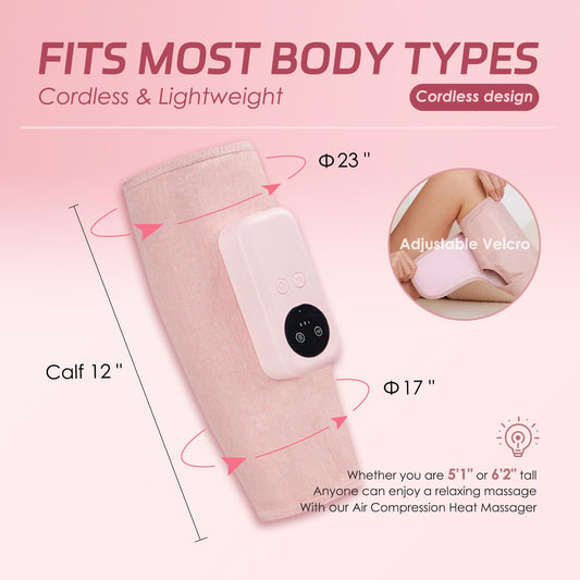 Eniosvar cordless calf massager with built‑in battery for use anywhere