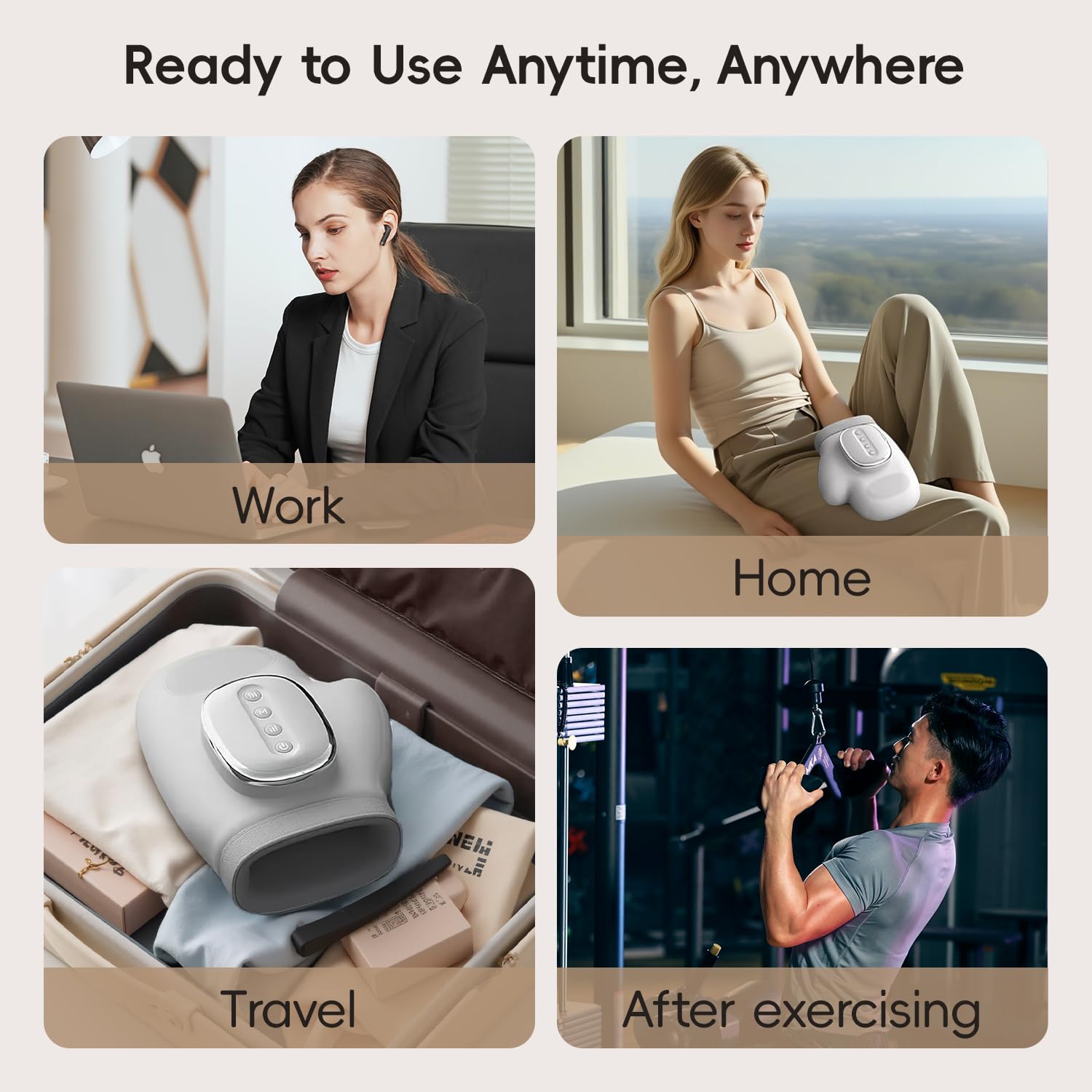 ENIPUS hand massager fits left and right hands for universal comfort