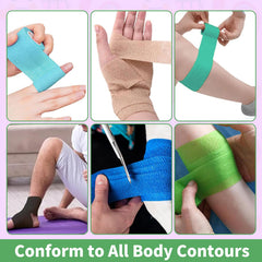 Enjamyo wrap suitable for wrists, knees, and ankles during sport.