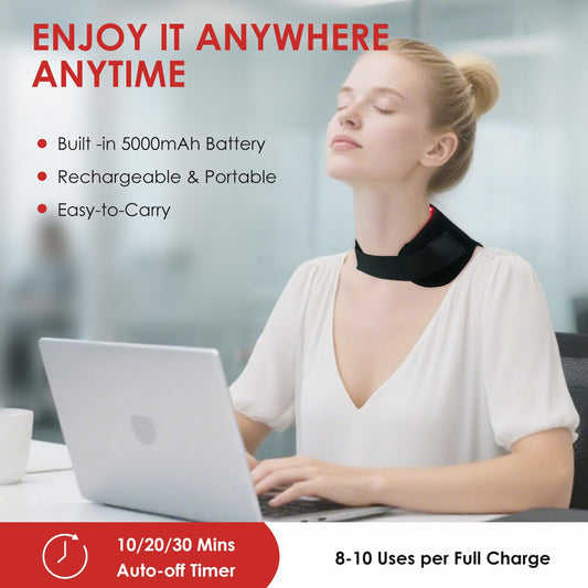 EnjoYield handheld battery controller enables cordless therapy sessions on demand.