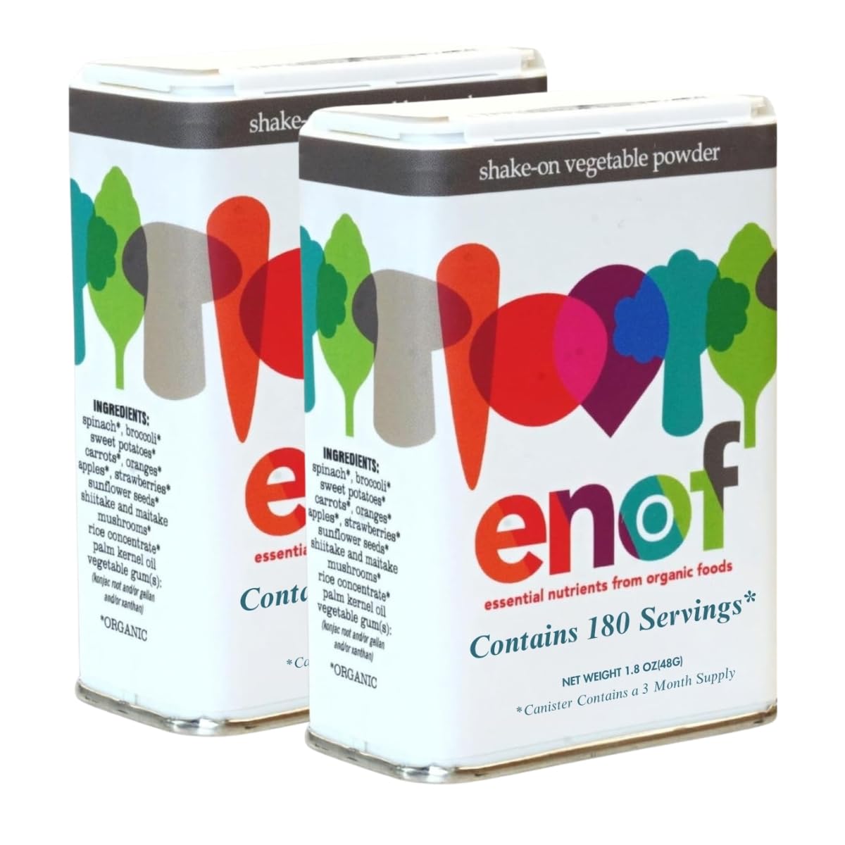 ENOF organic fruit and veggie powder strawberry close-up, ideal for kid-friendly smoothies