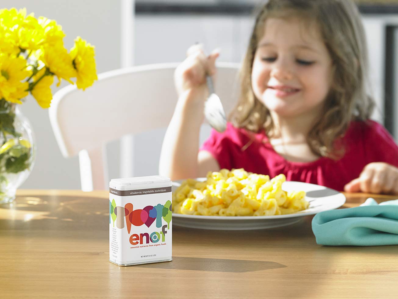 ENOF raw ingredients like carrot and broccoli appear in the blend.