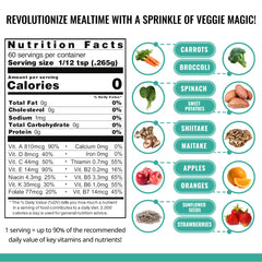ENOF strawberry-spinach powder adds flavorless nutrition to soups and sauces.