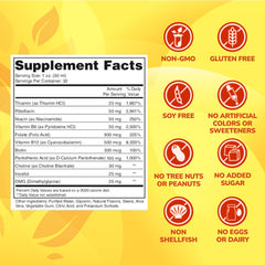 ENP Super B Complex Liquid pour demonstrates easy dosing for steady energy.