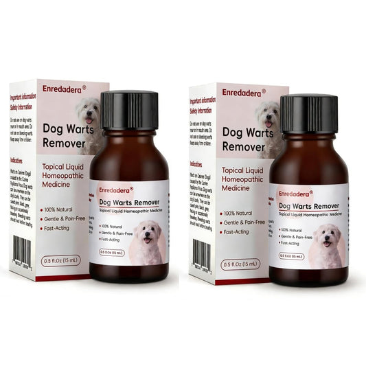 Enredadera dog wart remover with built-in brush for mess-free at-home treatment.